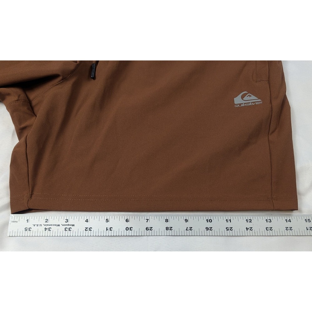 Quiksilver Mens Drylight Shorts XXL‎ Brown Regular Fit Athletic Drawstring - Picture 10 of 10